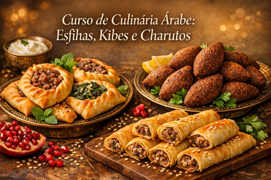 Curso de Culinária Árabe: Esfihas, Kibes e Charutos