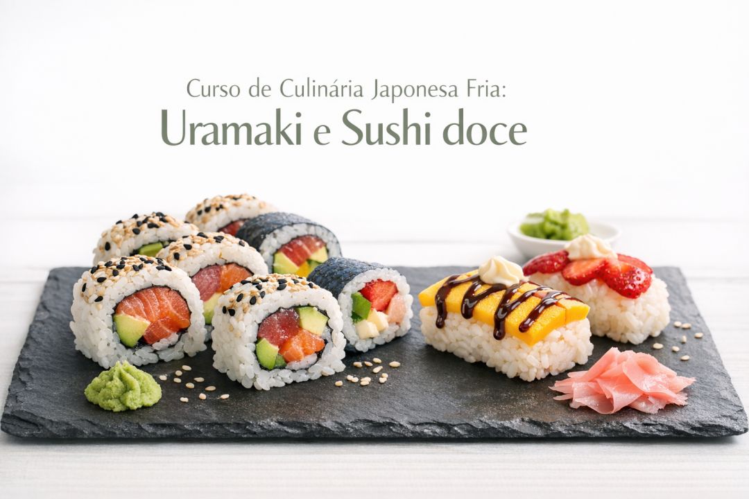 Curso de Culinária Japonesa Fria: Uramaki e Sushi doce